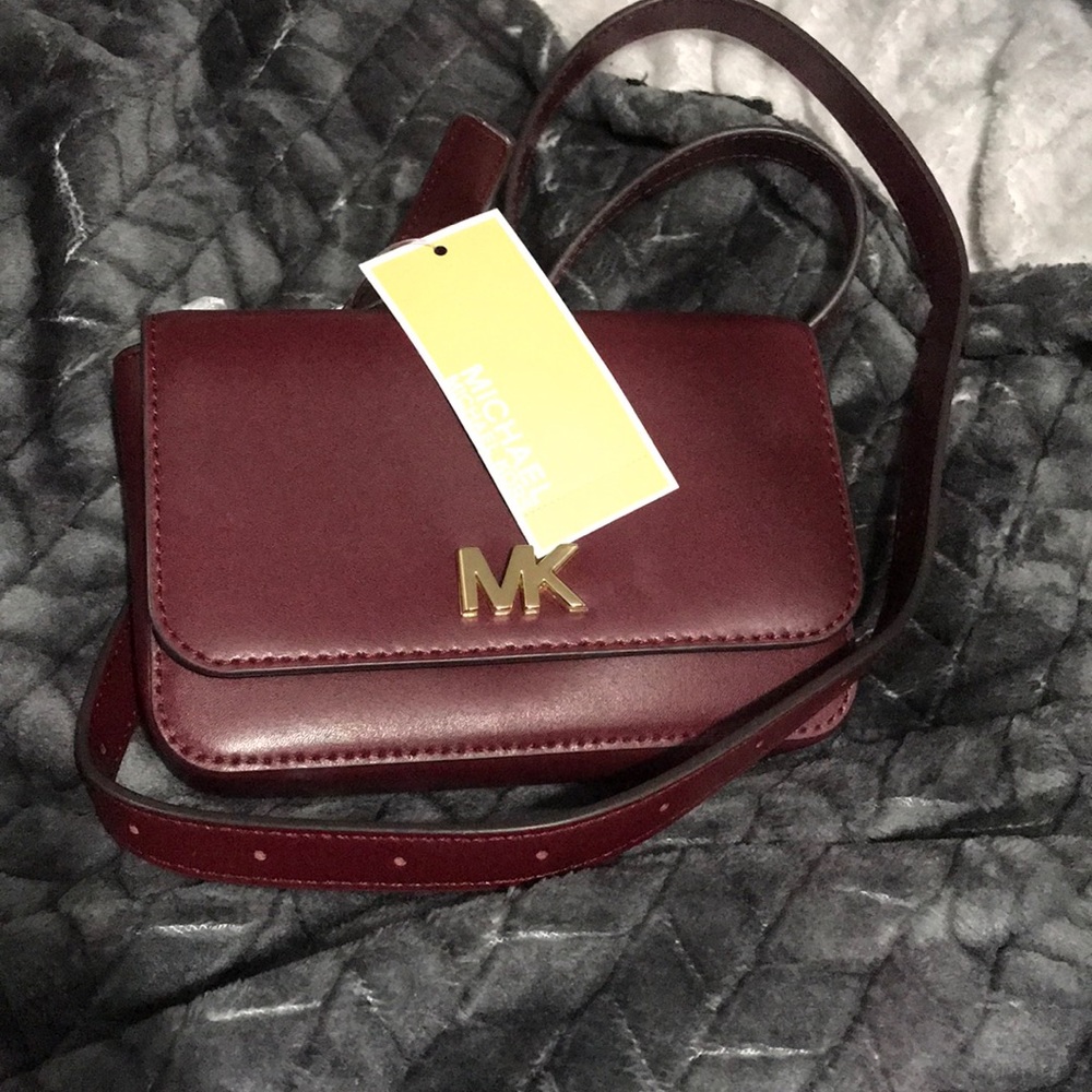 Mk leather belt bag